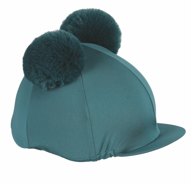 Shires Double Pom Pom Hat Cover - Green