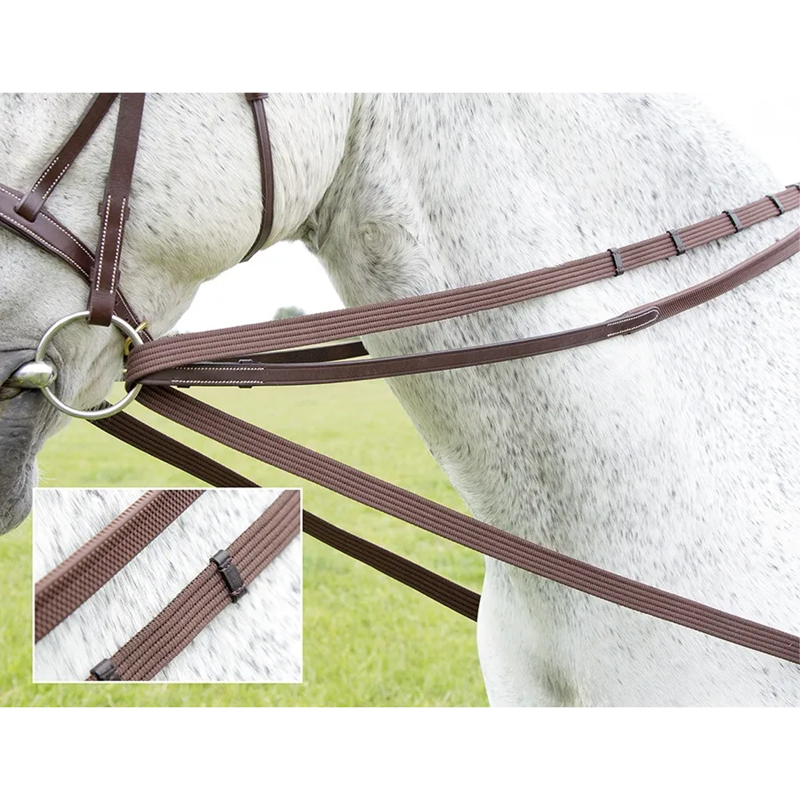 Shires Velociti GARA Cotton Web Draw/running Reins-2
