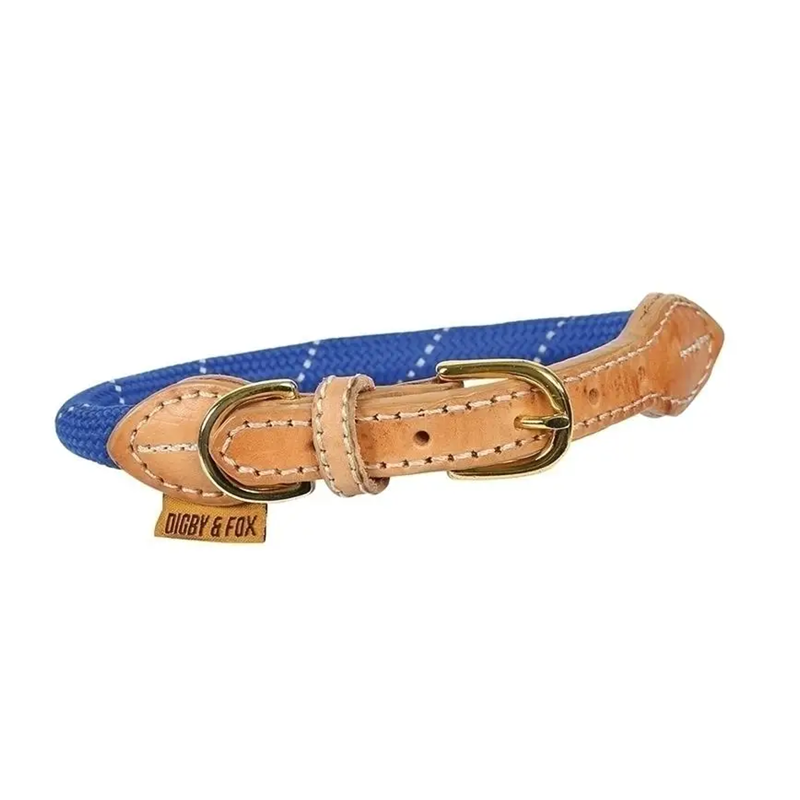 Shires Digby And Fox Reflective Dog Collar - Royal