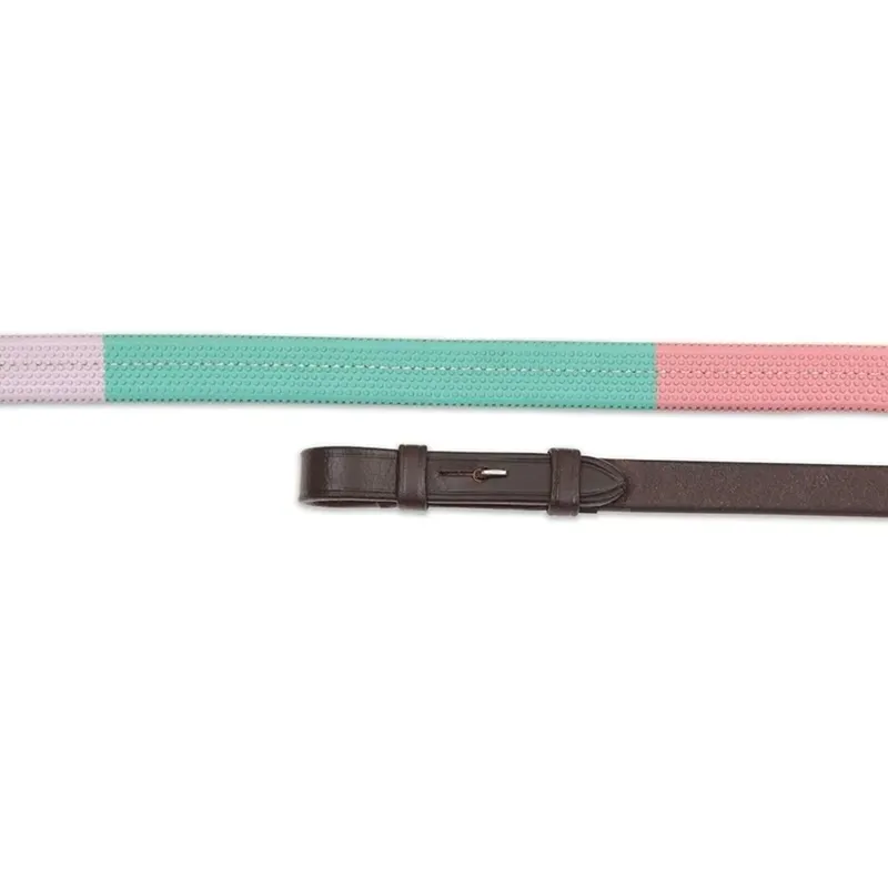 Shires Velociti GARA Rubber Grip Training Reins - Black