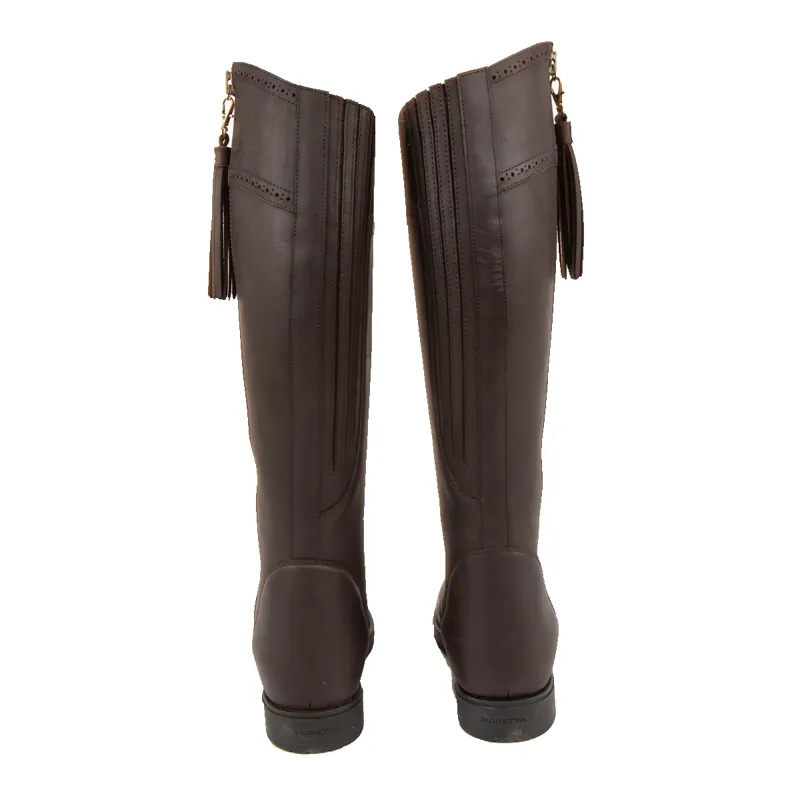 Moretta Alessandra Country Boots - Slim/Reg Calf - Chocolate-2