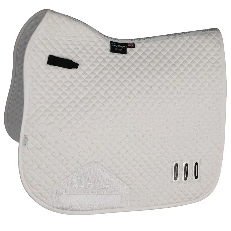 Shires ARMA Numbered Dressage Saddlecloth - White