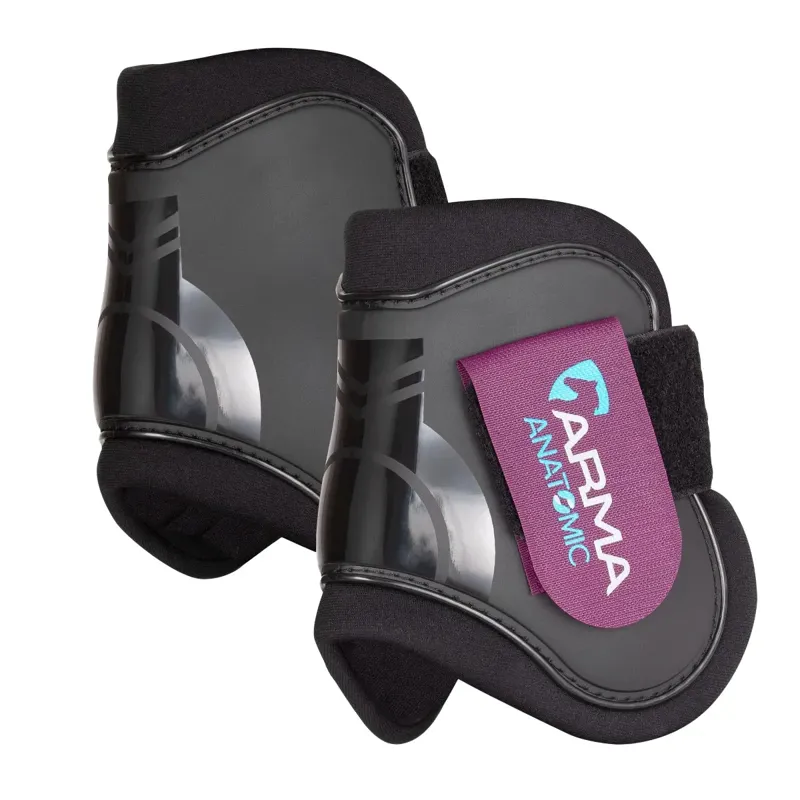 ARMA Fetlock Boots - Black/Plum