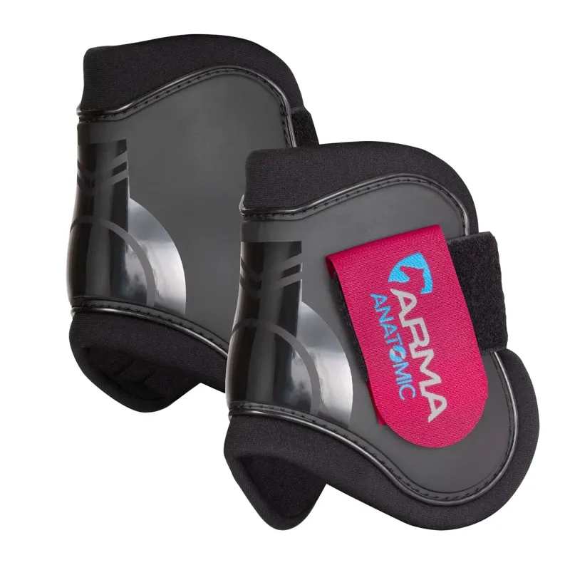 ARMA Fetlock Boots - Black/Raspberry 
