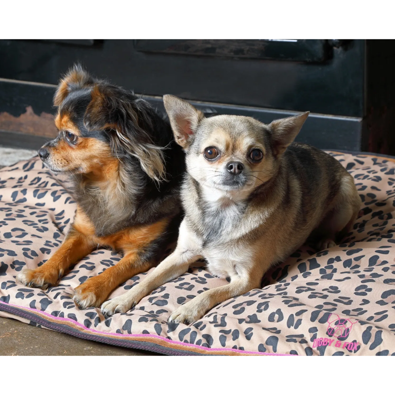 Digby And Fox Waterproof Dog Bed - Leopard-1