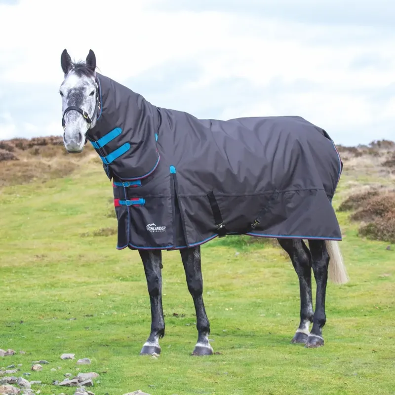 Shires Highlander Original 200 Combo Turnout Rug - Black
