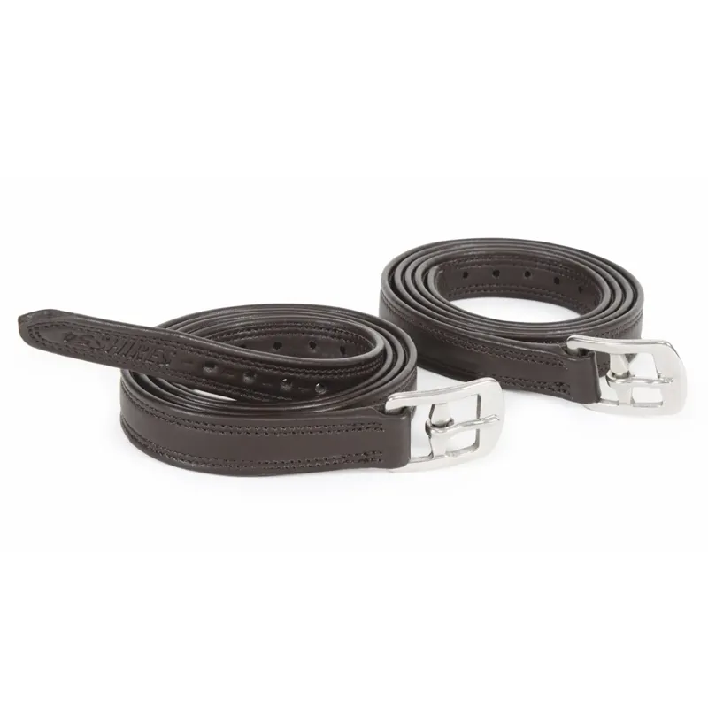 Shires Velociti GARA Easy Care Non Stretch Stirrup Leathers - Black