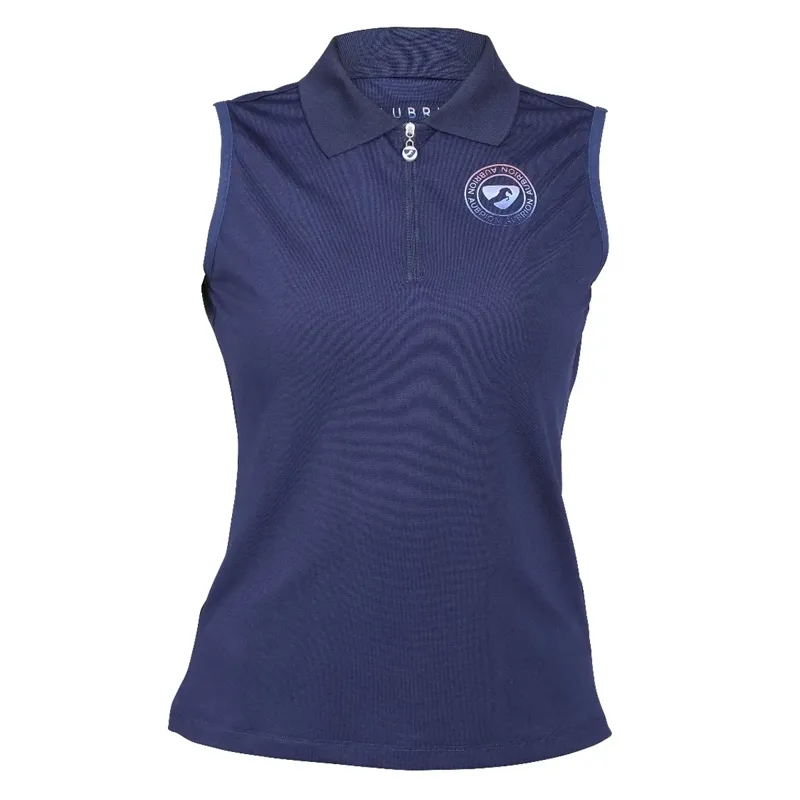 Aubrion Harrow Sleeveless Polo - Dark Navy