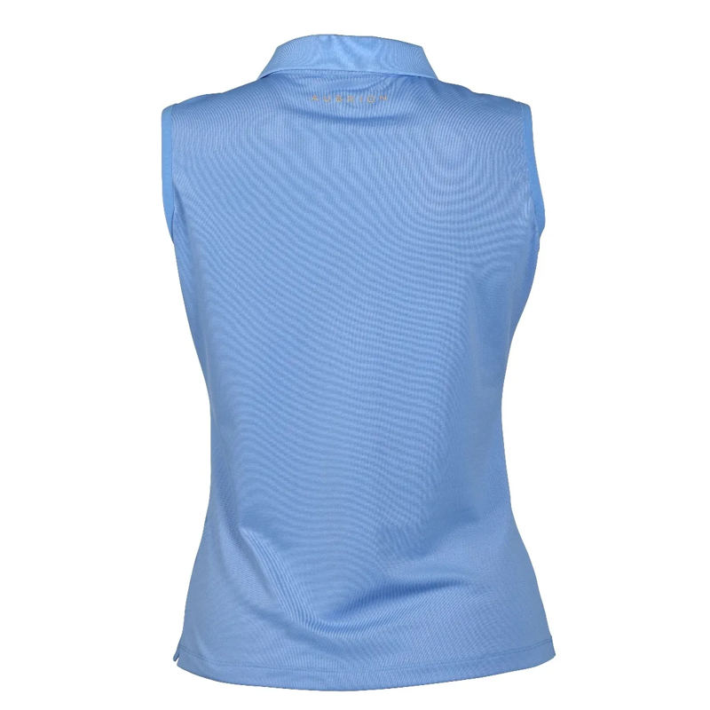 Aubrion Harrow Sleeveless Polo - Sky Blue-1