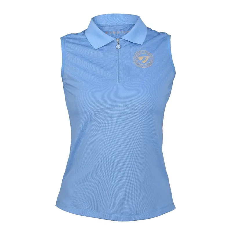 Aubrion Harrow Sleeveless Polo - Sky Blue