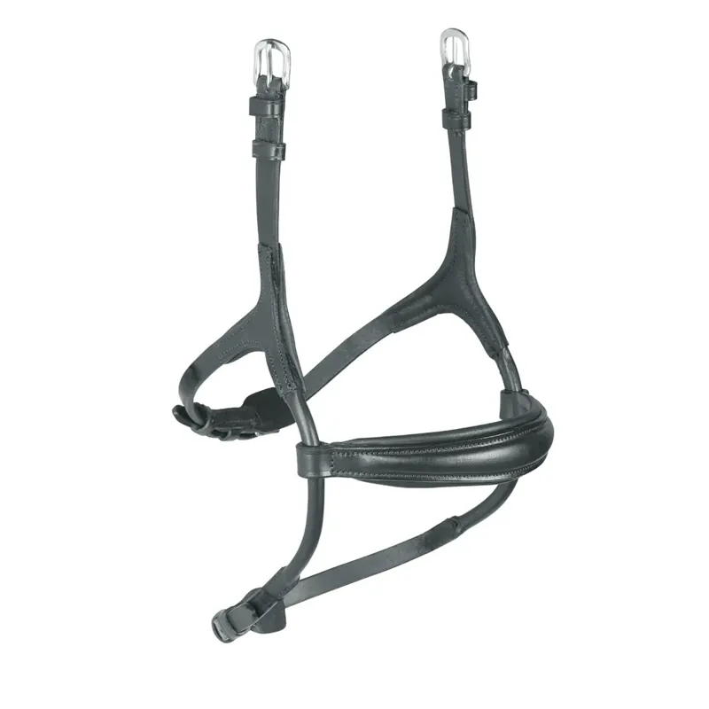 Shires Velociti RAPIDA Rolled Padded Cavesson Noseband - Black