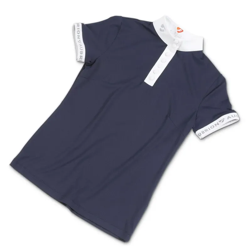 Aubrion Chester Show Shirt Young Rider - Navy