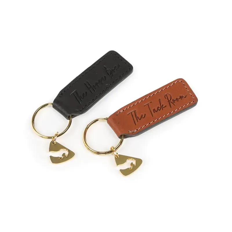 Aubrion Leather Slogan Keyrings