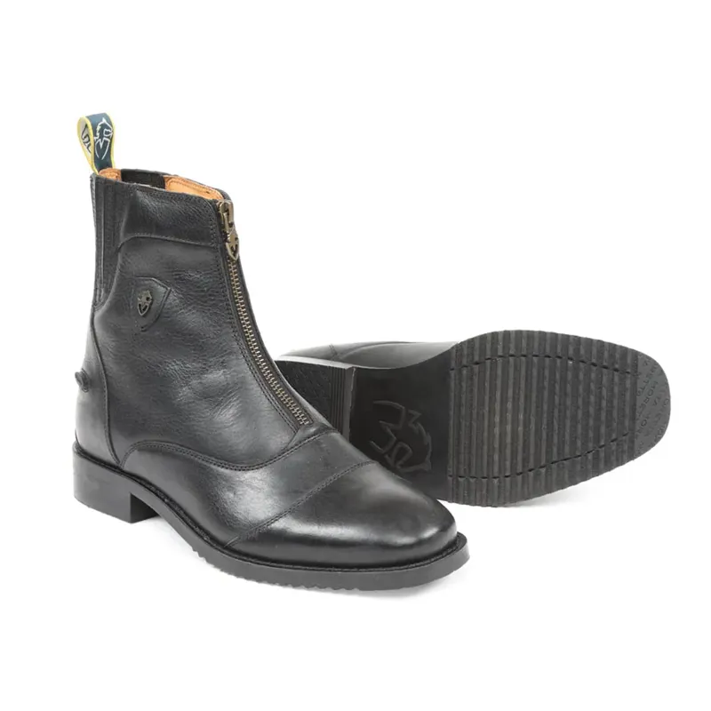 Moretta Viviana Zip Paddock Boots - Black