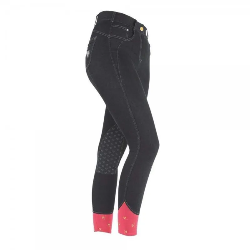 Aubrion Ladies Emmons Denim Style Breeches - Black