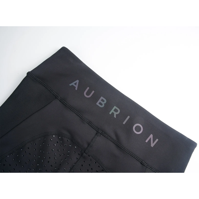 Aubrion Manor Textured Riding Tights - Black-4