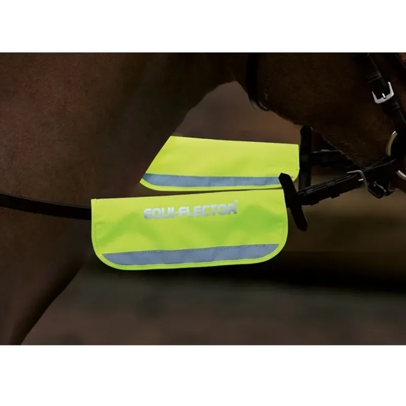 Shires EQUI-FLECTOR Bridle Bands - Yellow
