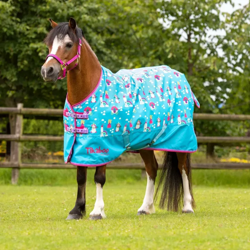 Shires Tikaboo Lite Turnout Rug - Princess Unicorn