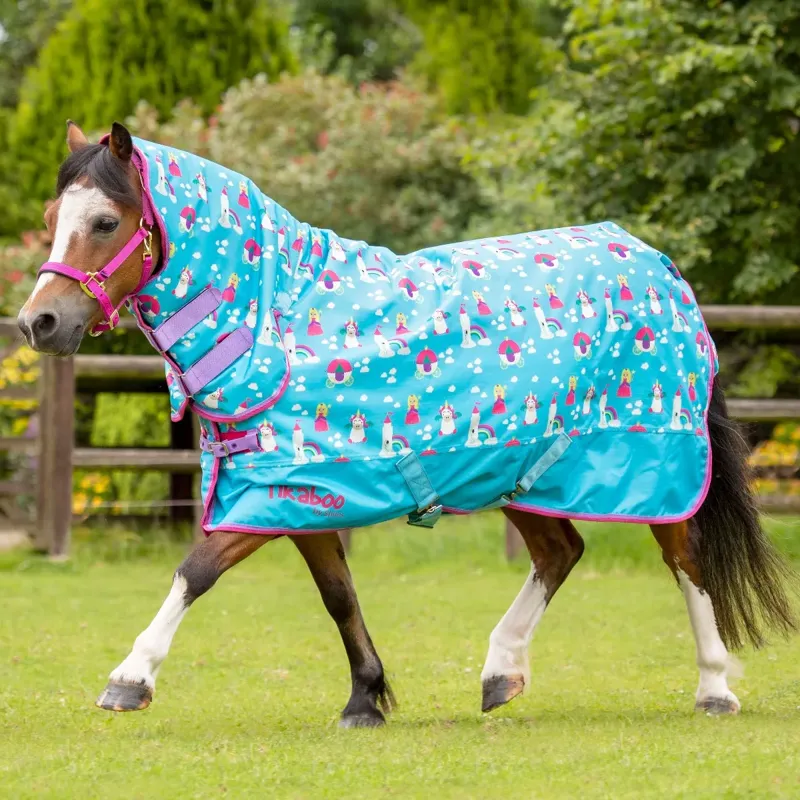 Shires Tikaboo 200 Combo Turnout Rug - Princess Unicorn