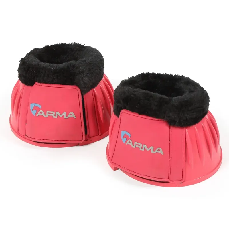 Shires ARMA Fleece Over Reach Boots - Pink