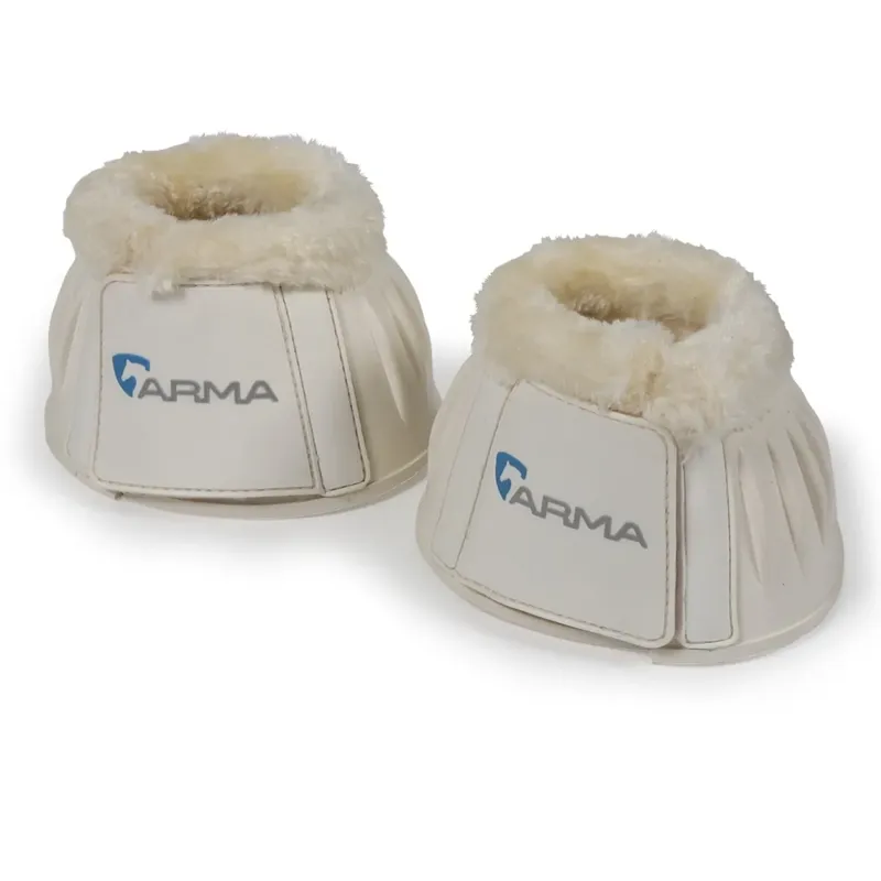 Shires ARMA Fleece Over Reach Boots - White
