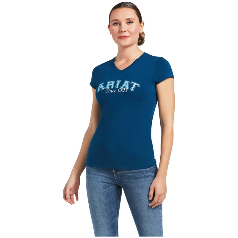 Ariat Womens Since 1993 SS T-Shirt - Blue Opal