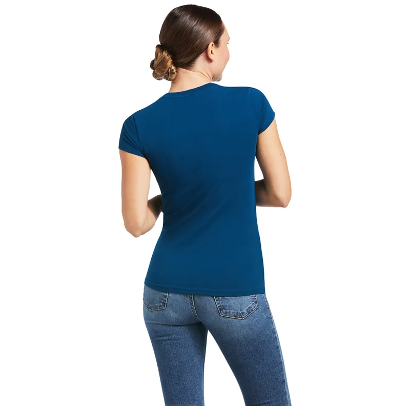 Ariat Womens Since 1993 SS T-Shirt - Blue Opal-1