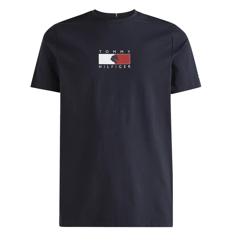Tommy Hilfiger Men's Burned Out Logo T-Shirt - Desert Sky