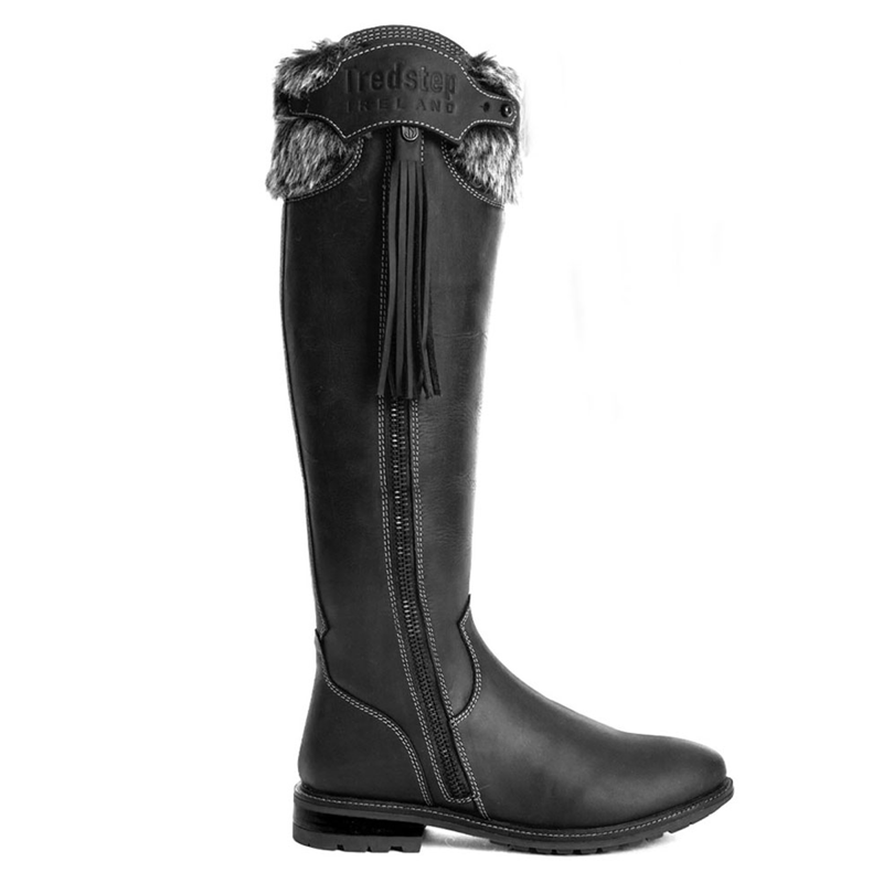 Tredstep Ireland Shannon Winter Fur H20 Country Boots Slim Calf - Black-1