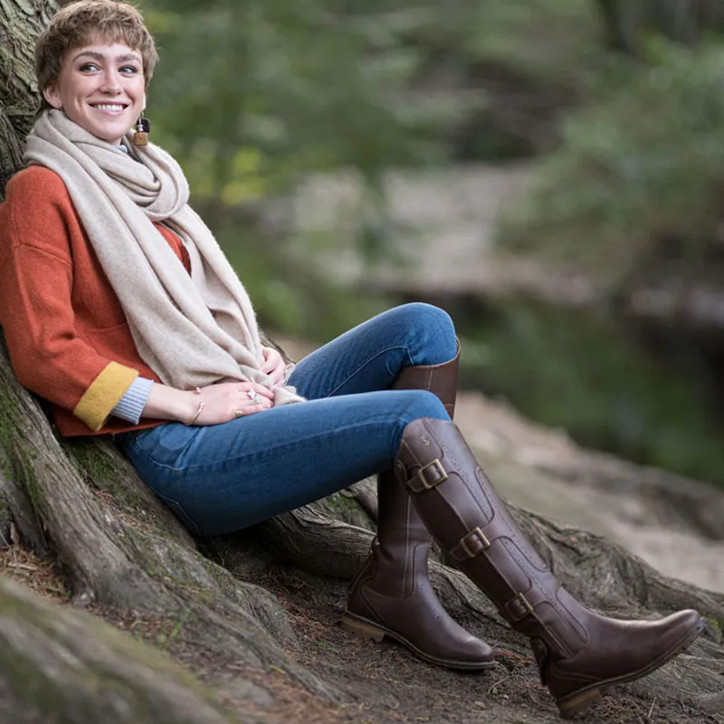 Tredstep Ireland Parkland 2 Fitted Side Buckle Tall Country Boots Standard Calf - Mahogany-4