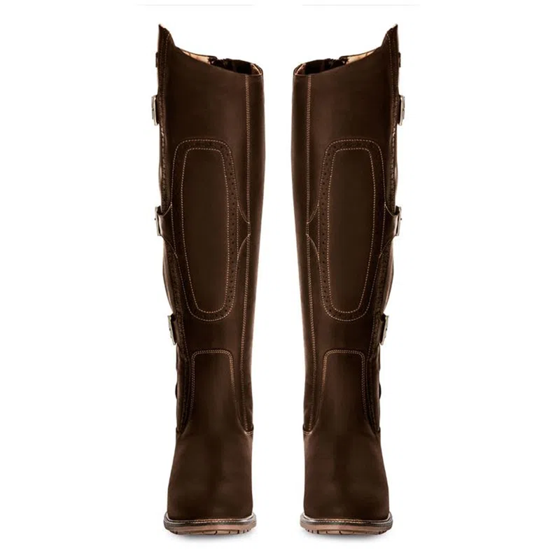 Tredstep Ireland Parkland 2 Fitted Side Buckle Tall Country Boots Standard Calf - Mocca-1
