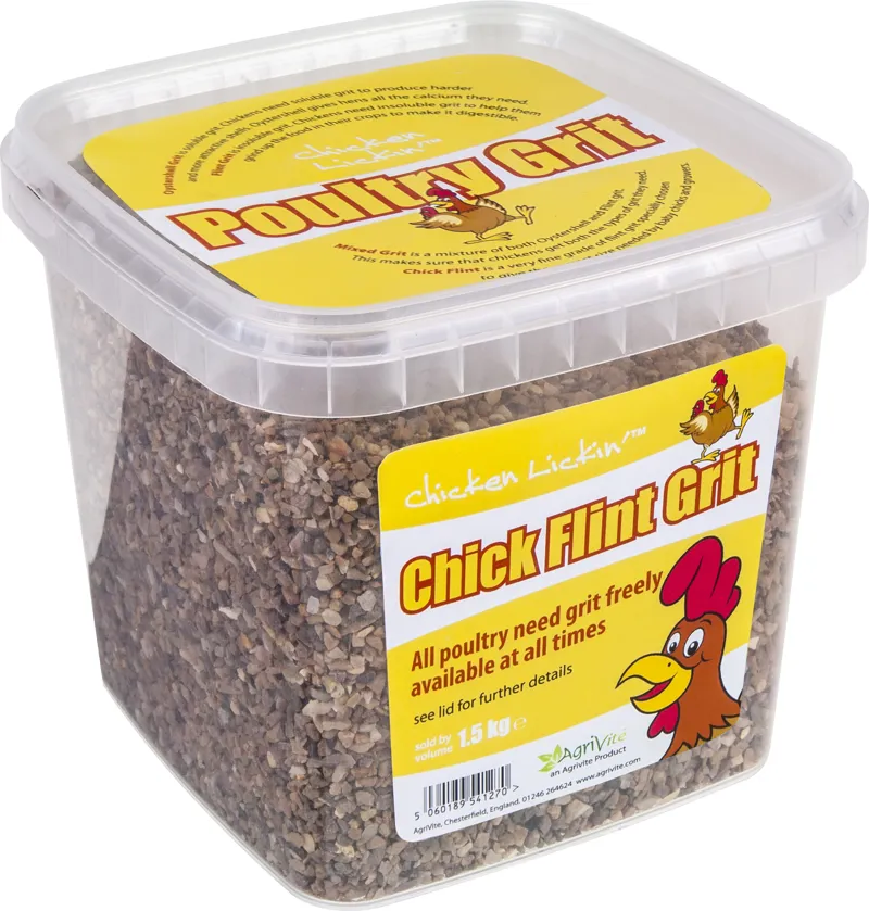 Agrivite Chicken Lickin' Chick Flint Grit - 1.5 kg