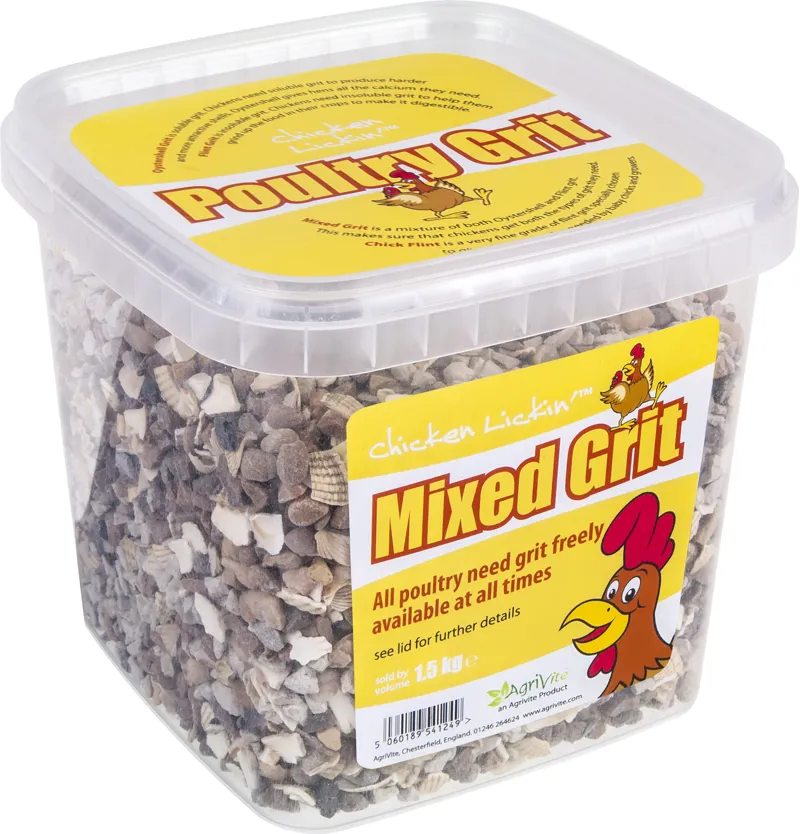 Agrivite Chicken Lickin' Mixed Poultry Grit - 1.5 kg