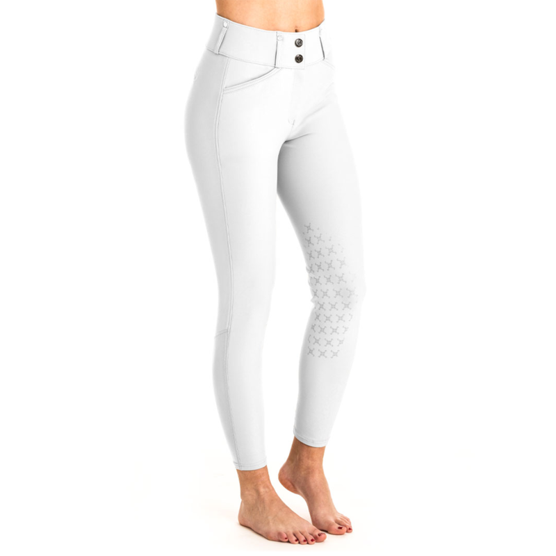 Tredstep Evolute Breech Knee Patch - White-1