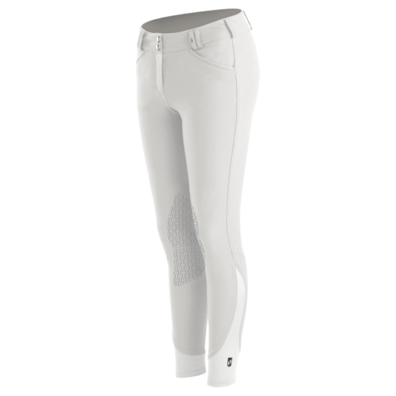 Tredstep Evolute Breech Knee Patch - White-2