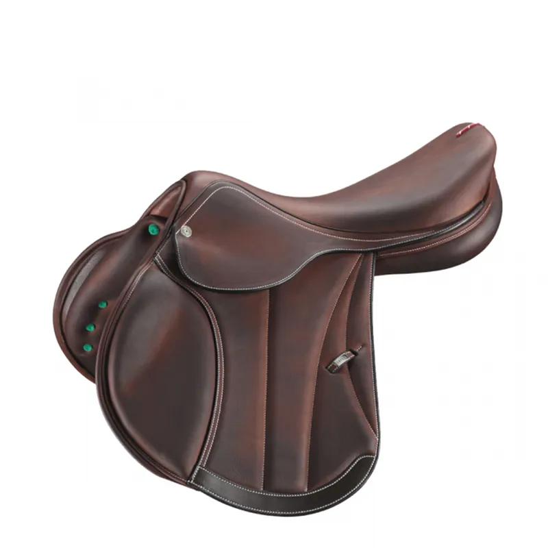 Equipe EK26 Special Carbon Jump Saddle Double Flap 17.5 +2 - Brown