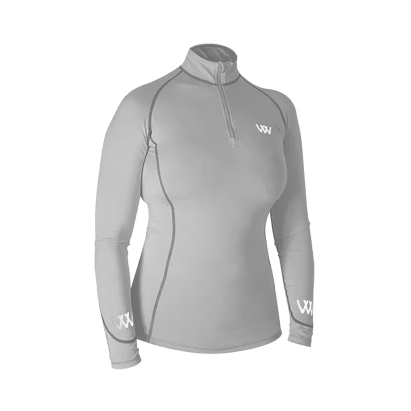 Woof Wear Ladies Performance Riding Shirt - Brushed Steel