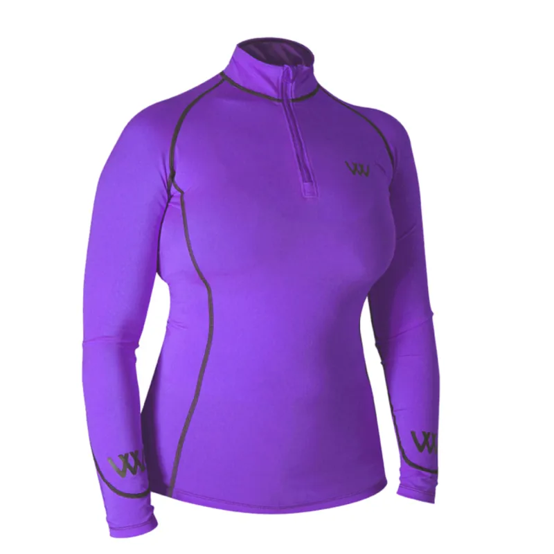 Woof Wear Ladies Performance Riding Shirt - Ultra Violet