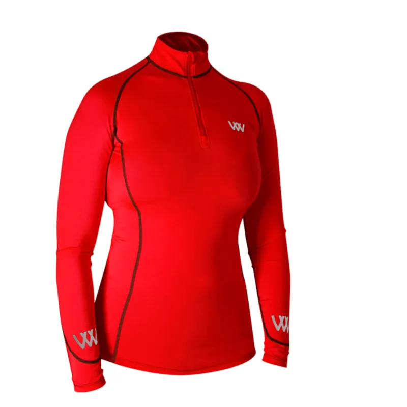 Woof Wear Ladies Performance Riding Shirt - Royal Red