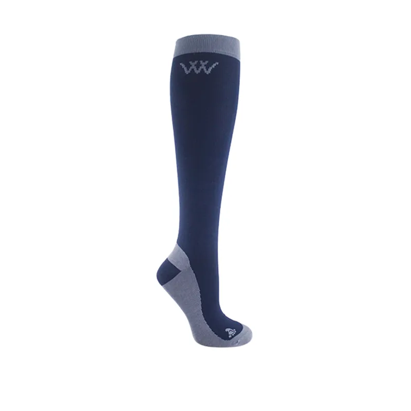 Woof Wear Competition Socks Twin Pack - Navy/Grey
