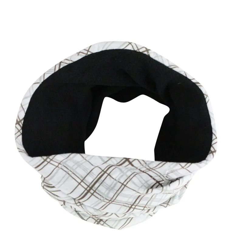 Woof Wear Fleece Snood - White Plaid
