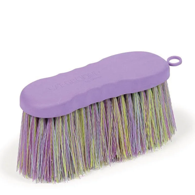 Shires EZI-GROOM Contour Long Bristle Dandy Brush - Lilac