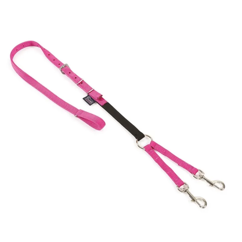 Shires Daisy Reins - Raspberry 