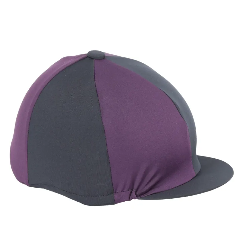 Shires Hat Silks - Black/Purple