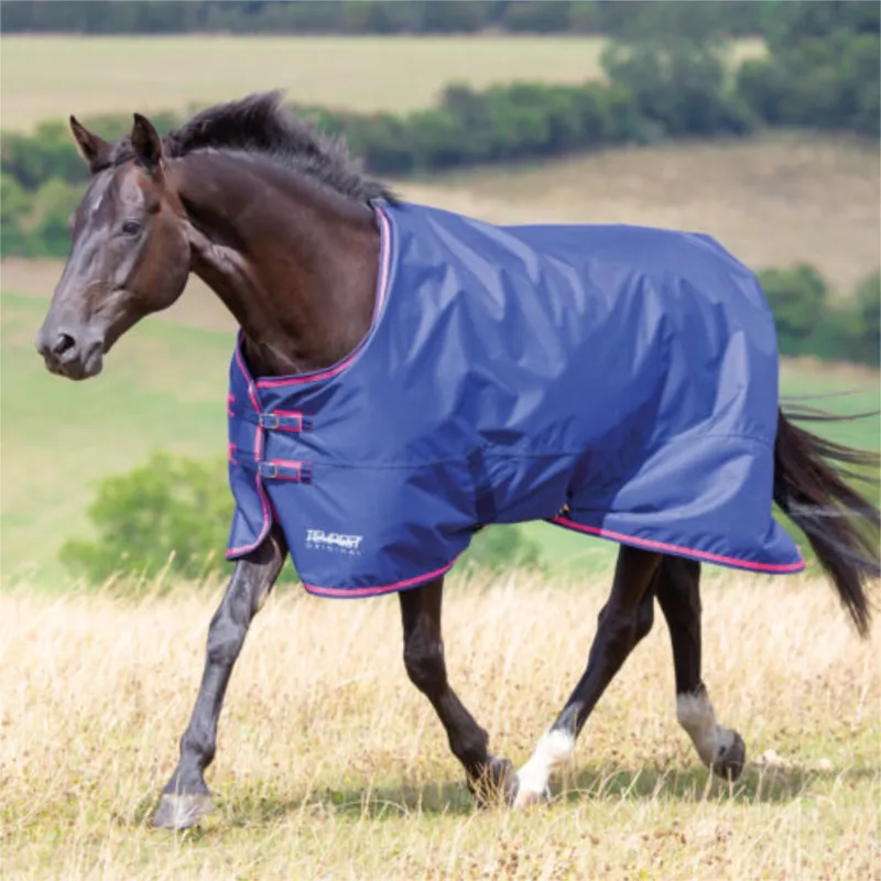 Shires Tempest Original 100g Lightweight Turnout Rug - Navy/Pink
