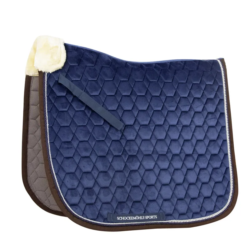 Schockemohle New Magic Dressage Style Saddle Pad - Jeans Blue - Full