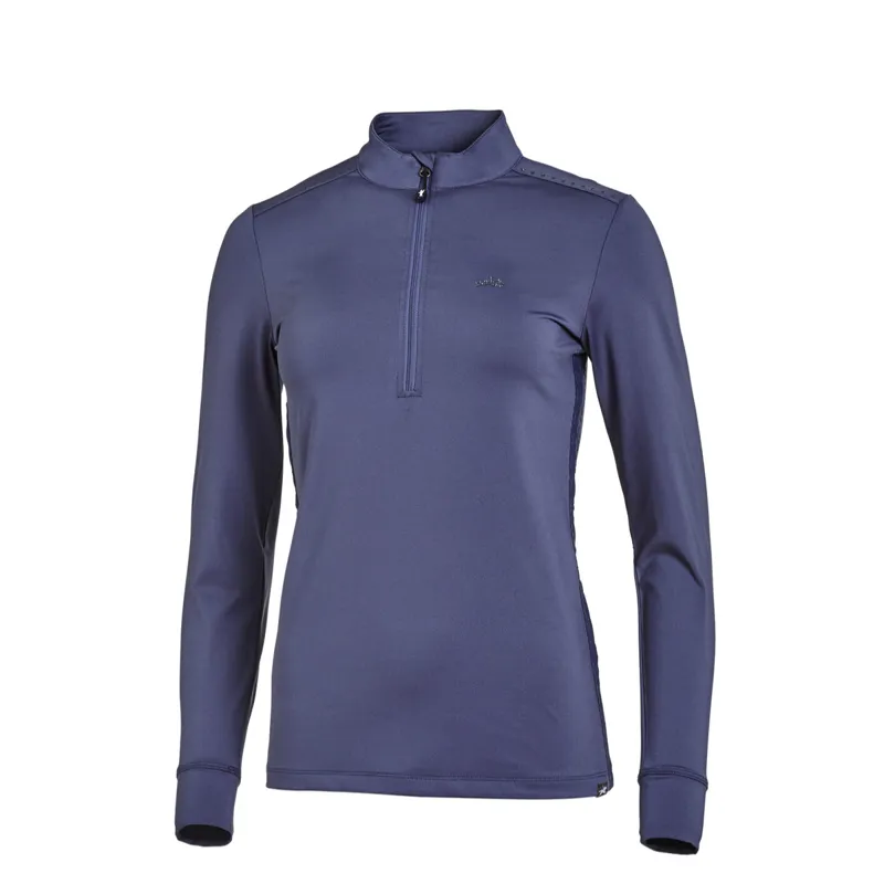 Schockemohle Page Style Ladies Functional Shirt - Jeans Blue