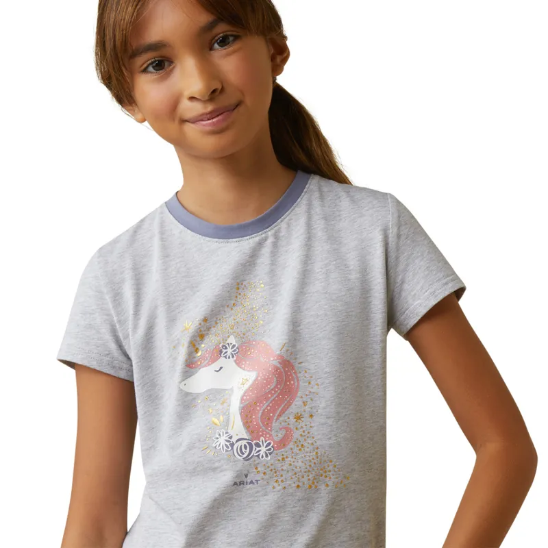 Ariat Youth Harmony T-Shirt - Heather Grey-2