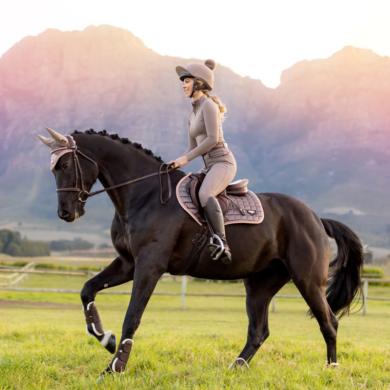 LeMieux Pom Pom Hat Silk - Truffle-1