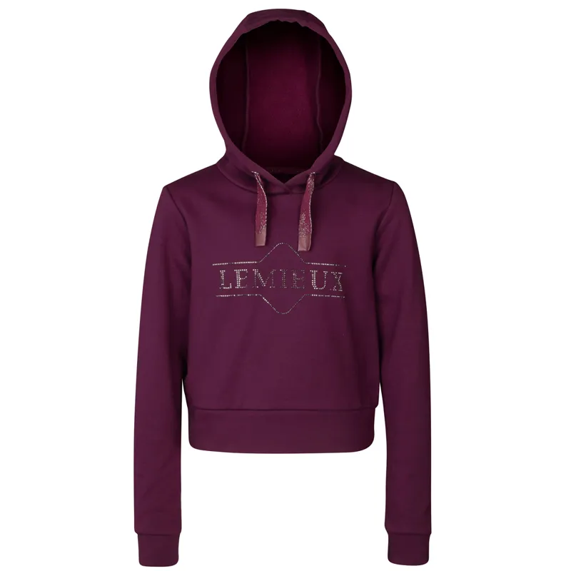 LeMieux Young Rider Cropped Hoodie - Grape